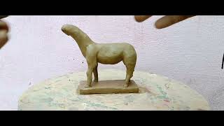 mitti ka ghoda kaise banaenHow to Make a Realistic Clay Horse step by step Guideclay horse horse [upl. by Colleen]