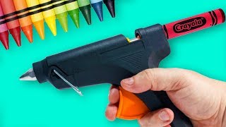 Easy Colorful Crayon Ideas And Hacks [upl. by Lelith]