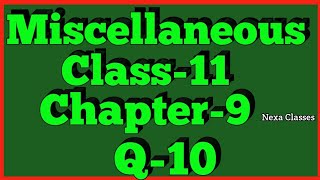 Q 4 Miscellaneous Chapter11 Conic Section Class 11 Math [upl. by Notlaw763]