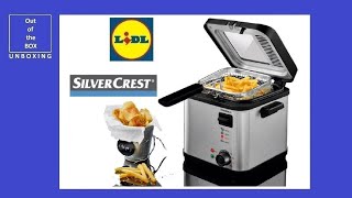 SilverCrest Mini Deep Fat Fryer with Fondue SFM 850 A2 UNBOXING Lidl 850 W 190 C [upl. by Ybbil]