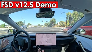 FSD v125 Demo Drive on 2024 Tesla Model 3 Performance [upl. by Netsirhc]