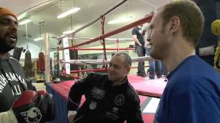 BOXING FOR DUMMIES WITH ADAM BOOTH  FEATURING DAVID HAYE amp GEORGE GROVES  IFILM LONDON [upl. by Ennovy]