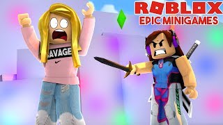 SHE TURNED AGAINST ME IN EPIC MINIGAMES Roblox [upl. by Ennybor937]