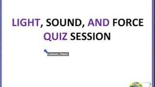 CBSE class 3 evs practice video on light sound and force [upl. by Andrien]