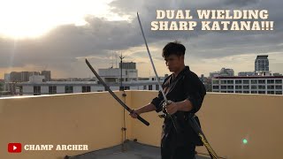 Dual wielding sharp Katanas [upl. by Sassan561]