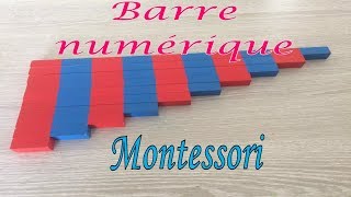 Barres numériques Montessori leçon en 3 temps [upl. by Ehtyaf]