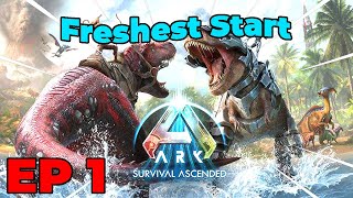 FRESHEST AIR  Ark Survival Ascended playthrough ep 1 [upl. by Mullac]