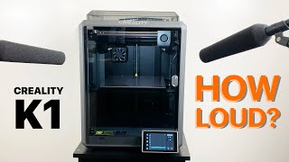 How loud is the Creality K1 ultrafast 3D printer [upl. by Dana697]