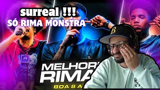 AS MELHORES RIMAS DA BDA 8 ANOS 🔥  REACT [upl. by Eenram]