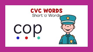 CVC Words with Phonics  Short o  Reading for Kids  phonicsreading [upl. by Alma]