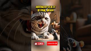 La venganza de los ratones🐀shortsviral ratoncito ratones gatos gatitos cat kitten animales [upl. by Yelak]