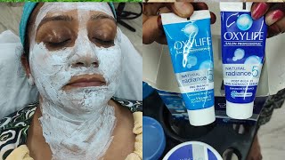 HOW TO OXYLIFE CREAM BLEACH NATURAL RADIANCE 5 SALON PROFESSIONAL BLEACHVARSHA MAKEOVER [upl. by Morez]