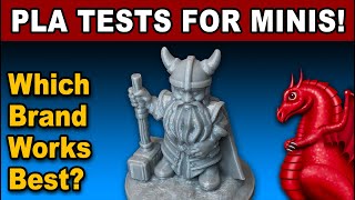 Find out the best PLA for minis [upl. by Epolulot472]