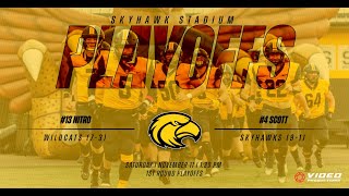 NITRO WILDCATS VS SCOTT SKYHAWKS  HIGH SCHOOL FOOTBALL [upl. by Nnylamme]