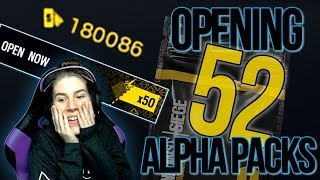 Opening 52 Alpha Packs  Rainbow Six Siege [upl. by Tellford293]