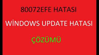 Windows7 Güncelleştirme Hatası 80072EFE Update Hatası Kesin Çözümü [upl. by Beatriz]