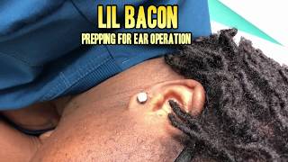 Lil Bacons Meaty Earring Removal Procedure  Part 1 amp 200000 Subscriber Special [upl. by Nagyam]