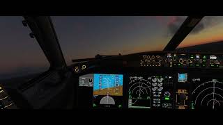 Beautiful IFly 737max8 Sunset Departure from Austin [upl. by Doreg697]