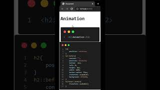 Underline Hover Animation with HTML and CSS shorts html css tutorial [upl. by Justin]