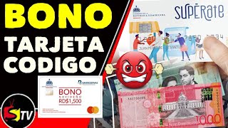 EL BONO EN LA TARJETA Y POR CÓDIGO DE PAGO [upl. by Byrne]