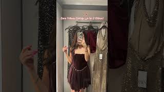 Yılbaşı Kombinleri Zara’dan Bordo mu Gold mu 🎄✨ christmas christmasdress zaradress [upl. by Dever]