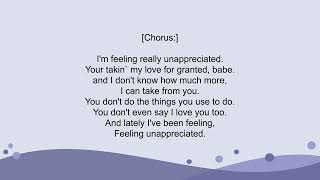 Cherish  Unappreciated Lyrics [upl. by Isteb]