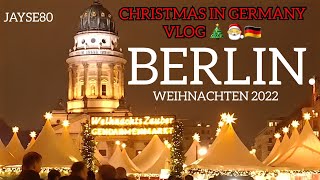 🇩🇪 Berlin Germany City Christmas Market at Gendarmenmarkt  2021  Outside [upl. by Legge408]