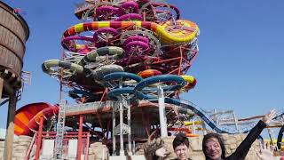 Meryal Waterpark  Worlds Tallest Water Slide  Qetaifan Island North  Doha [upl. by Groveman]