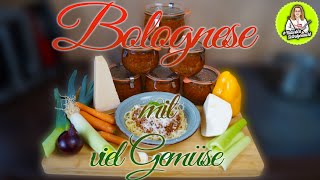 Bolognese saulecker mit Hack und Gemüse kochen und für den Vorrat einkochen [upl. by Schertz]