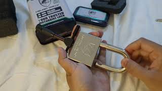 92 Open a tough Finland Shield padlock without its key [upl. by Imer147]