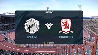 Gateshead vs Middlesbrough 24072024 Club Friendlies PES 2021 [upl. by Aneekahs]