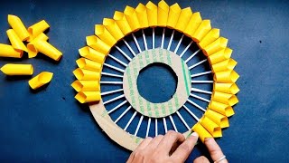 wallmate paper flower wall hanging wall hanging craft idea paper craft handicraft wall decor [upl. by Oria]