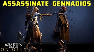 Find and Assassinate Gennadios The Phylakitai  Akra Garrison  Assassins Creed Origins [upl. by Samalla858]