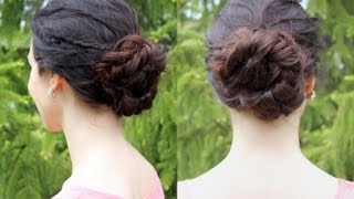 Tutoriel coiffure  chignon tressé pour lété [upl. by Lizette]