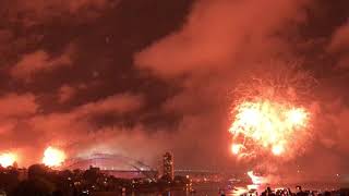 SYDNEY FIREWORKS 2018 OPERAHOUSE HARBOUR BRIDGE AUSTRALIA NEW YEARS EVE VIEW LIGHT NEW SOUTH WALES [upl. by Selrac]