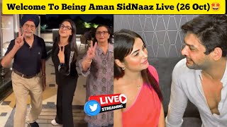 26 Oct Shehnaaz Gill Enjoying in her Story ❤️🥰 Being Aman SidNaaz Fans Live 💫 [upl. by Pachston]