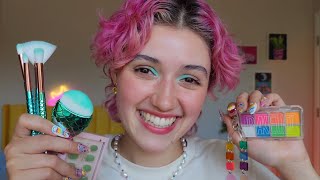 ASMR Doing Your Summer Makeup ☀️ layered sounds whispered personal attention pampering you [upl. by Ck900]