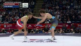 Jesse Mendez vs Zain Retherford  65kg semi final  2024 US Olympic Team Trials [upl. by Ettenay]