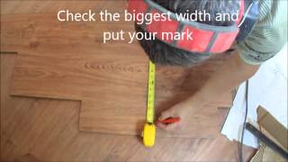 Laminate Flooring on Stairs How to Make the First Tread for Winder Stairs [upl. by Maclaine856]