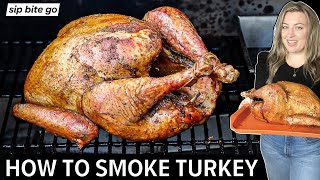 How To Smoke A Turkey On A Traeger Pellet Grill  FULL STEPBYSTEP [upl. by Ayocal853]