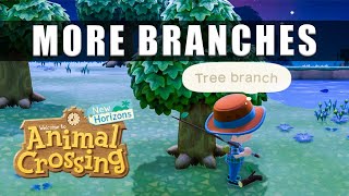 Animal Crossing New Horizons how to get more tree branches  No more sticks [upl. by Kama321]