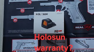 Holosun 407c sent in for warrant did they fix it 😒 🤔 edc glock gun homedefense shtf prepper [upl. by Repsihw]