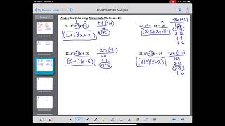 Alg II Ch 4 Practice Test [upl. by Gwenore]