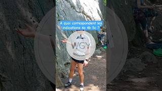 A quoi correspondent les indications 4a 4b 5cen escalade  tuto climbing weguideyousport [upl. by Aled]