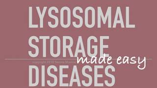 Lysosomal Storage Diseases Made Easy Sphingolipidoses [upl. by Nelleeus]