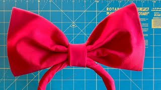 DIY Kiki’s Red Bow Headband  Cosplay Sewing Tutorial  Kiki’s Delivery Service Costume [upl. by Reklaw617]