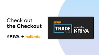 Halfords Trade Credit powered by Kriya in store [upl. by Leirza]