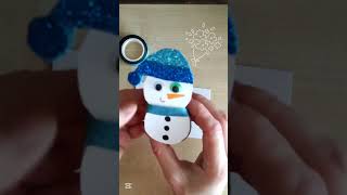 Mozgó hóember😍☃️ Téli vers❄️ Kelj fel Jancsi How to make a moving snowman Roly poly toy DIY [upl. by Domash775]