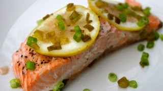 Lemon Baked Salmon Recipe [upl. by Ardena]