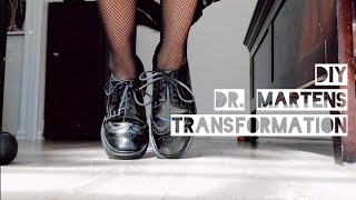 DIY  How to Dye Leather Shoes  Transform Dr Martens [upl. by Anaiv]